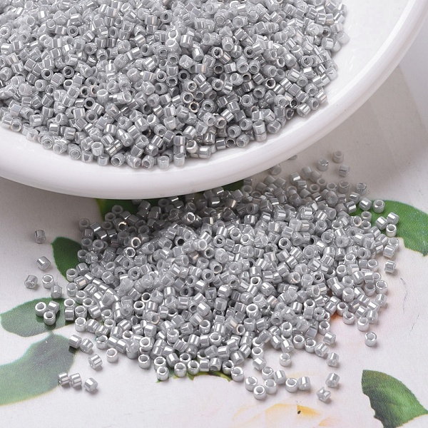

PandaHall MIYUKI Delica Beads, Cylinder, Japanese Seed Beads, 11/0, (DB0252) Opaque Gray Luster, 1.3x1.6mm, Hole: 0.8mm, about...