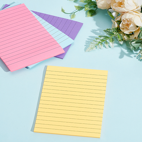 4 bloc-notes autocollant en papier de 4 couleurs