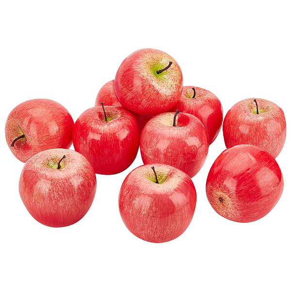 

PandaHall 10Pcs Foam Simulation Apple Model, Artificial Fruit, Photography Props Home Decoration, Red, 81.5x81mm Foam Apple Red