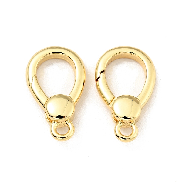 

PandaHall Brass Spring Gate Rings, Teardrop, Cadmium Free & Lead Free, Long-Lasting Plated, Real 18K Gold Plated, 16x9x3.5mm, Hole: 1.6mm...