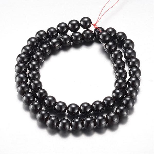 

PandaHall Magnetic Synthetic Hematite Bead Strands, Grade A, Round, Original Color, 8mm, Hole: 1mm, about 55pcs/strand, 15.7 inch(40cm)...
