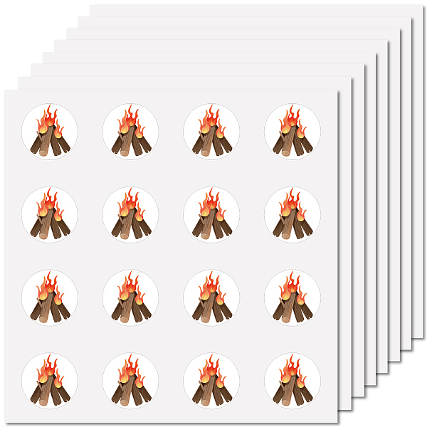 

PandaHall CREATCABIN 128Pcs Campfire Planner Stickers Helmet Sticker Decals Self-Adhesive Waterproof Sticker Round Dot Cartoon Decal Bulk...
