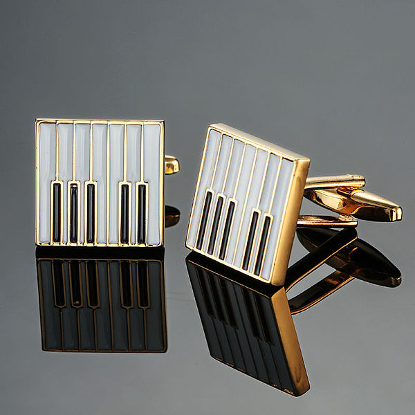 

PandaHall Brass Musical Instruments Cufflinks, for Apparel Accessories, Golden, 10mm Brass Musical Instruments