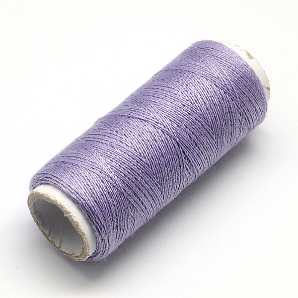 

PandaHall 402 Polyester Sewing Thread Cords for Cloth or DIY Craft, Medium Purple, 0.1mm, about 120m/roll, 10rolls/bag Polyester Purple