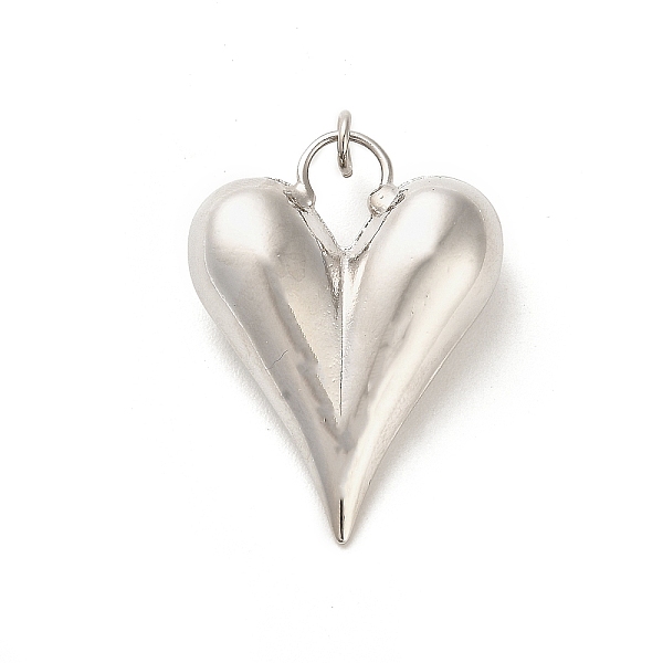 

PandaHall Rack Plating Brass Pendants, Cadmium Free & Lead Free, Long-Lasting Plated, Hollow Heart, Platinum, 38x28x10mm, Hole: 4mm Brass...