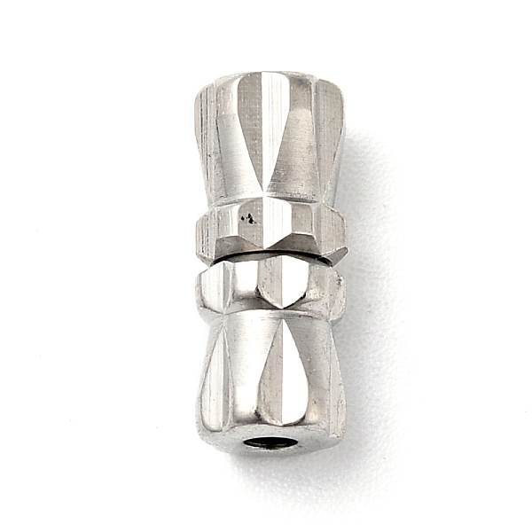 

PandaHall 304 Stainless Steel Screw Clasps, Perfect Ending for Your Jewelry, Stainless Steel Color, 11x4.5mm, Hole: 1.4mm 304 Stainless...