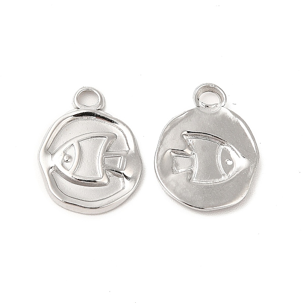 

PandaHall 304 Stainless Steel Pendants, Fish Charms, Stainless Steel Color, 16.5x12.5x2mm, Hole: 2.5mm 304 Stainless Steel Fish