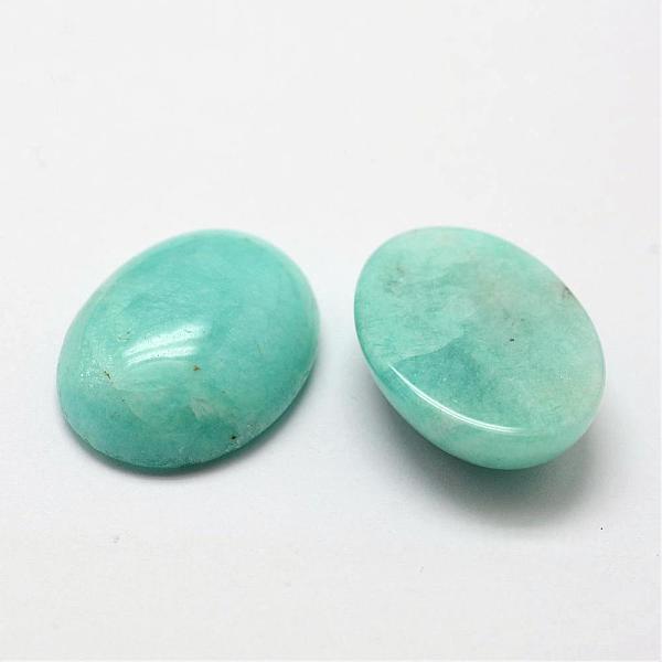 

PandaHall Oval Natural Amazonite Cabochons, 20x15x6~7mm Amazonite Oval