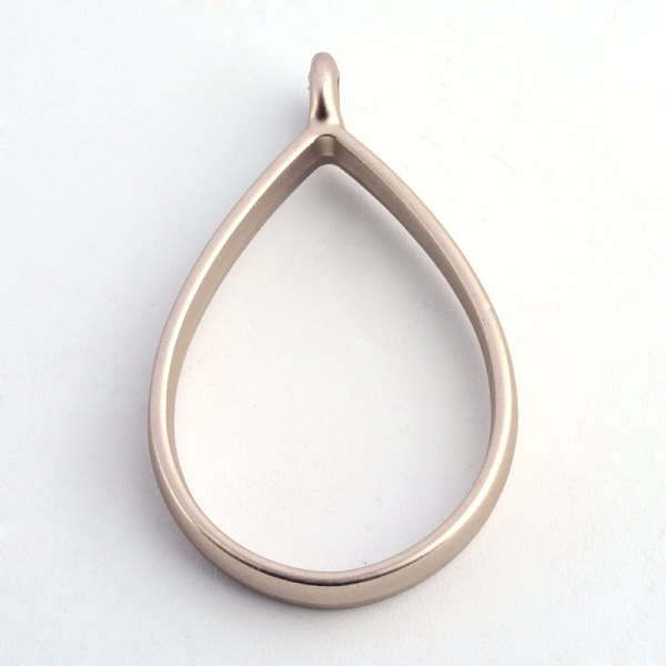 

PandaHall Matte Style Rack Plating Alloy Teardrop Open Back Bezel Pendants, For DIY UV Resin, Epoxy Resin, Pressed Flower Jewelry, Cadmium...
