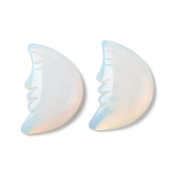 

PandaHall Opalite Cabochons, Moon, 35x22.5x7mm Opalite Moon