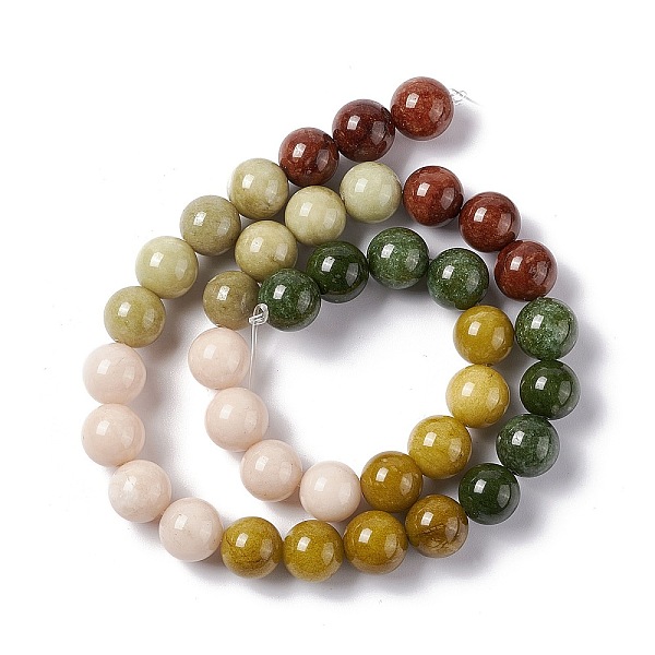 Natürliche Jade Perlen Stränge