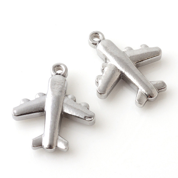

PandaHall 201 Stainless Steel Airliner Pendants, Passenger Airplane, Stainless Steel Color, 18.5x15.5x3.5mm, Hole: 1.5mm 201 Stainless Steel...