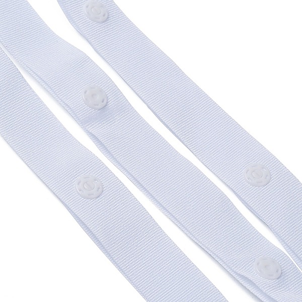

PandaHall Polyester Sewing Snap Button Tape, Plastic Buttons Fastener Replacement, for Baby Lingerie Crotch Sewing, Dancing Dress, White...
