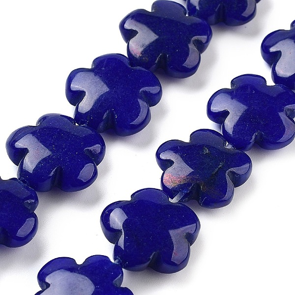 Brins de perles de jade blanc synthétique