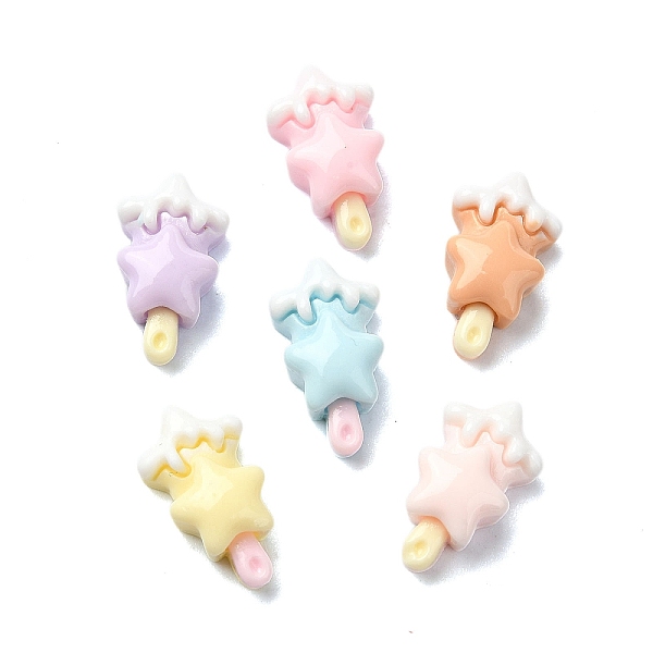 

PandaHall Macaron Color Opaque Resin Decoden Cabochons, Mixed Color, Ice Cream, 13.5x8x5mm Resin Ice Cream Multicolor