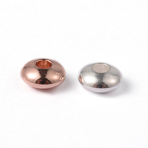 

PandaHall 202 Stainless Steel Beads, Rondelle, Mixed Color, 6x3mm, Hole: 2mm 202 Stainless Steel Rondelle