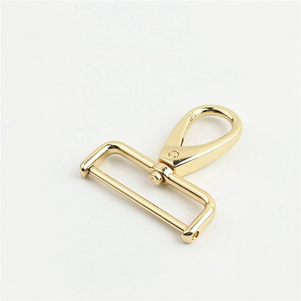 

PandaHall Zinc Alloy Handbag Purse Belt Clasp Clip, Snap Hook Lobster Clasps Buckles, Light Gold, 5cm, Hole: 14mm, Inner Diameter: 3.8x0.9cm...