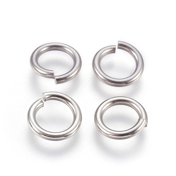 

PandaHall 304 Stainless Steel Open Jump Rings, Stainless Steel Color, 13 Gauge, 11x1.8mm, Inner Diameter: 7mm, 400pcs/bag 304 Stainless...