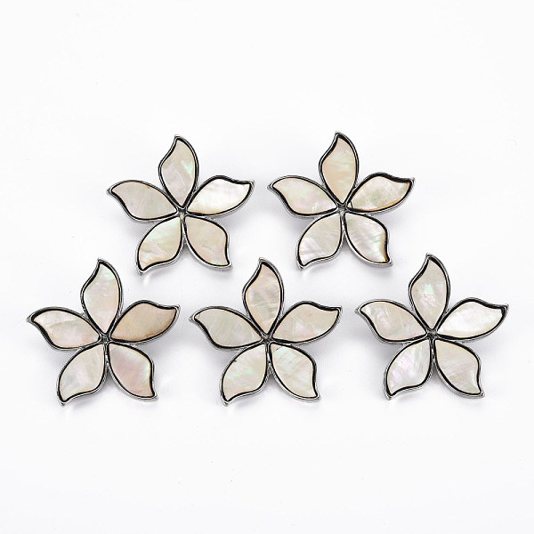 

PandaHall Flower Shape Natural White Shell Brooch Pin, Alloy Lapel Pin for Backpack Clothing, Lead Free & Cadmium Free, Antique Silver..., Yellow