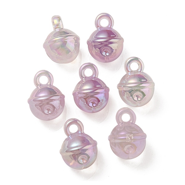 

PandaHall UV Plating Rainbow Iridescent Acrylic Pendants, Bell, Lavender, 20.5x15.5mm, Hole: 3.5mm Acrylic Bell Purple