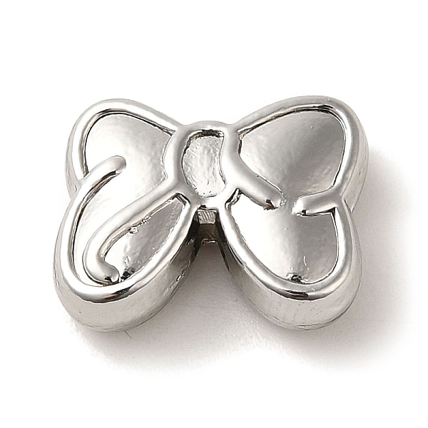 

PandaHall Rack Plating Alloy Beads, Cadmium Free & Nickel Free & Lead Free, Bowknot, Platinum, 11.5x15x5mm, Hole: 1.6mm Alloy Bowknot