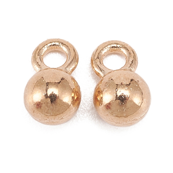 

PandaHall Alloy Charms, Round, Light Gold, 7x4mm, Hole: 1.5mm, about 100pcs/bag Alloy Round