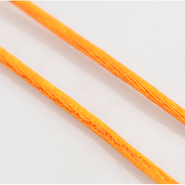 

PandaHall Macrame Rattail Chinese Knot Making Cords Round Nylon Braided String Threads, Satin Cord, Dark Orange, 1mm, about 32.8 yards...