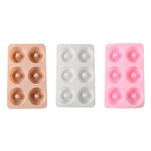

PandaHall Doughnut DIY Food Grade Silicone Mold, Cake Molds (Random Color is not Necessarily The Color of the Picture), Random Color..., Multicolor