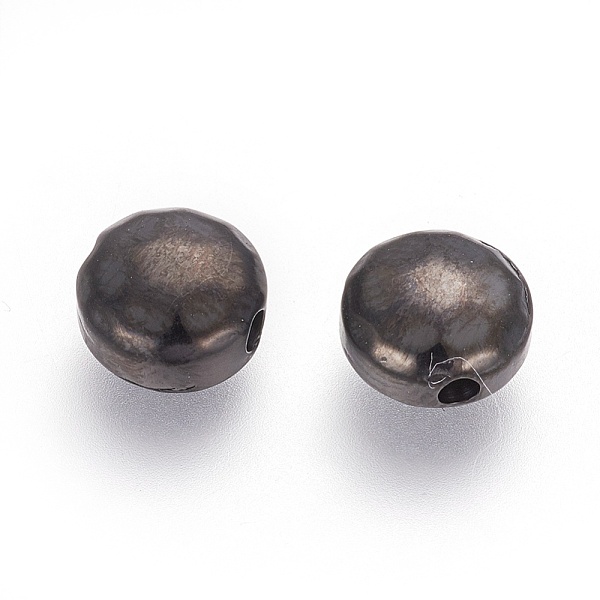 

PandaHall 304 Stainless Steel Beads, Flat Round, Manual Polishing, Electrophoresis Black, 8.5x4.5mm, Hole: 1.2~1.4mm 304 Stainless Steel...