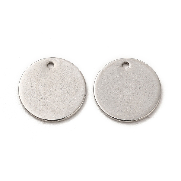 

PandaHall 304 Stainless Steel Charms, Flat Round Charm, Stainless Steel Color, 15x1mm, Hole: 1mm 304 Stainless Steel Flat Round