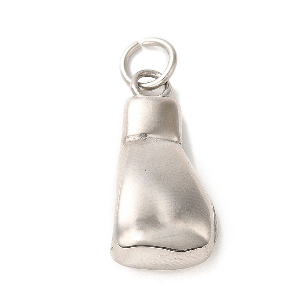 

PandaHall 304 Stainless Steel Pendants, with Jump Ring, Boxing Gloves Charm, Stainless Steel Color, 24.5x12.5x8mm, Hole: 5mm 304 Stainless...