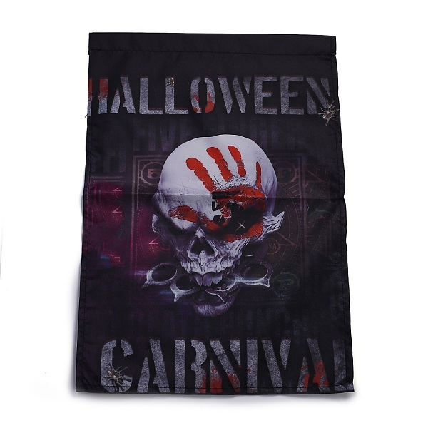 

PandaHall Garden Flag for Halloween, Double Sided Polyester House Flags, for Home Garden Yard Office Decorations, Skull, Colorful...