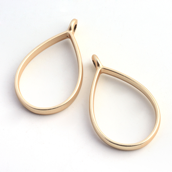 

PandaHall Rack Plating Alloy teardrop, Open Back Bezel Pendants, For DIY UV Resin, Epoxy Resin, Pressed Flower Jewelry, Hollow, Cadmium Free...