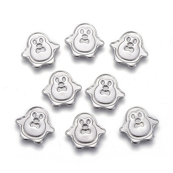 

PandaHall 304 Stainless Steel Cabochon Settings for Enamel, Penguin, Stainless Steel Color, 8.5x9x1mm 304 Stainless Steel Penguin