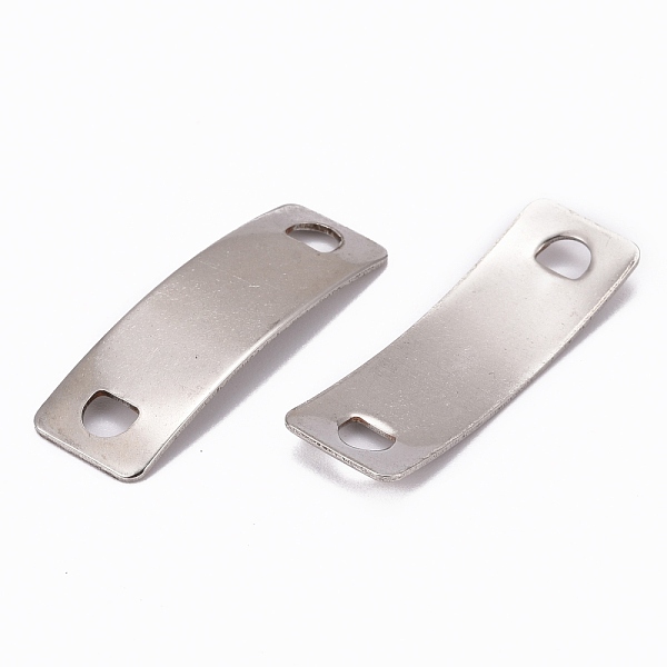 

PandaHall Rectangle 304 Stainless Steel Links connectors, Stainless Steel Color, 41.5x14x1mm, Hole: 4x5.5mm 304 Stainless Steel Rectangle