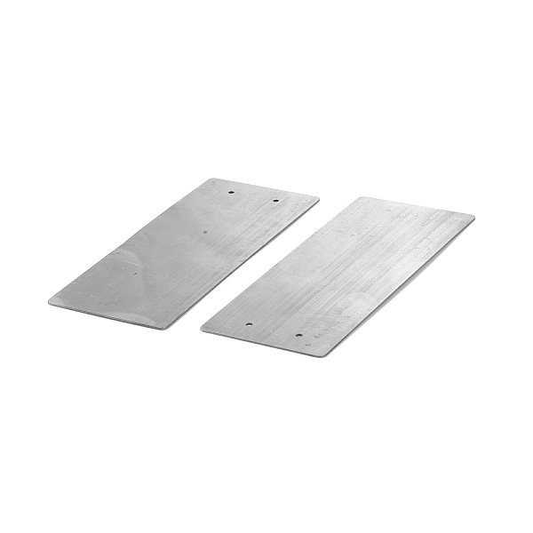 

PandaHall (Defective Closeout Sale: Scratch & Rust)Blank Iron Plate, with Hole, for Heat Transfer, Stainless Steel Color, 95x40x0.5mm, Hole...