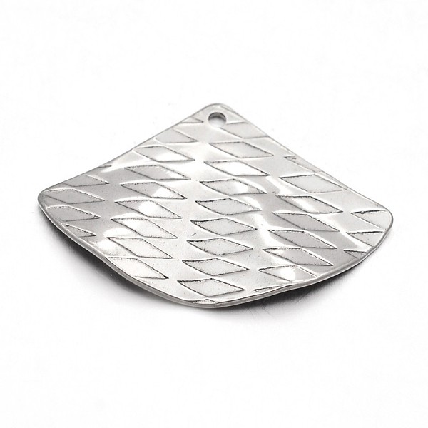 

PandaHall Fan 304 Stainless Steel Pendants, Stainless Steel Color, 20x29x2mm, Hole: 1mm 304 Stainless Steel Fan