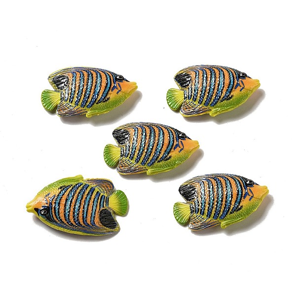 

PandaHall Marine Life Resin Ornaments, for Home Office Desktop Decoration, Fish, 22x35x7.5mm Resin Fish