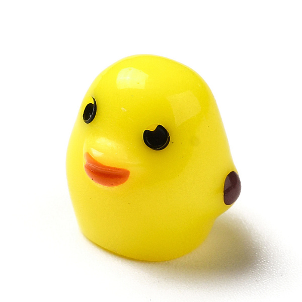 

PandaHall Opaque Resin Cabochons, Chick, Yellow, 11x10x10mm Resin Chick Yellow