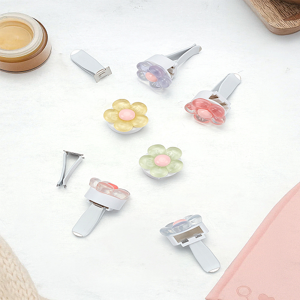 Flower Plastic Enamel Auto Car Air Vent Perfume Clip