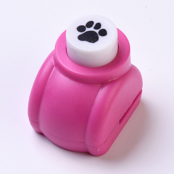

PandaHall Plastic Craft Punch Sets for Scrapbooking & Paper Crafts, Paper Shapers, Dog Footprint, Random Single Color or Random Mixed Color...