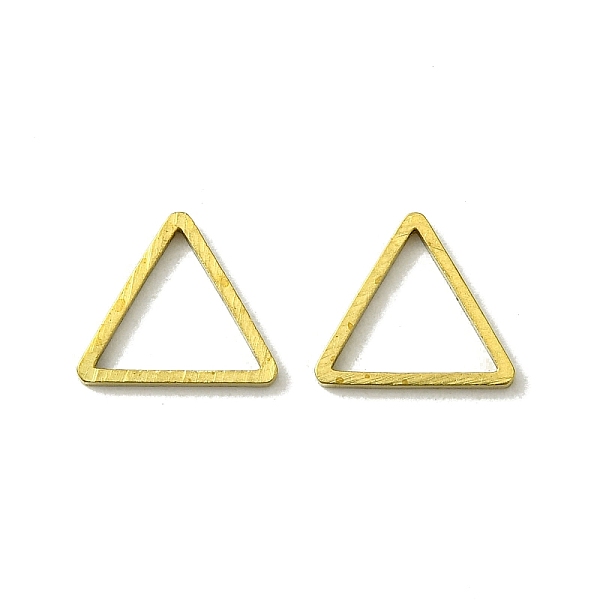 

PandaHall Brass Linking Rings, Triangle, Raw(Unplated), 9x10x1mm, Inner Diameter: 7x8mm Brass Triangle