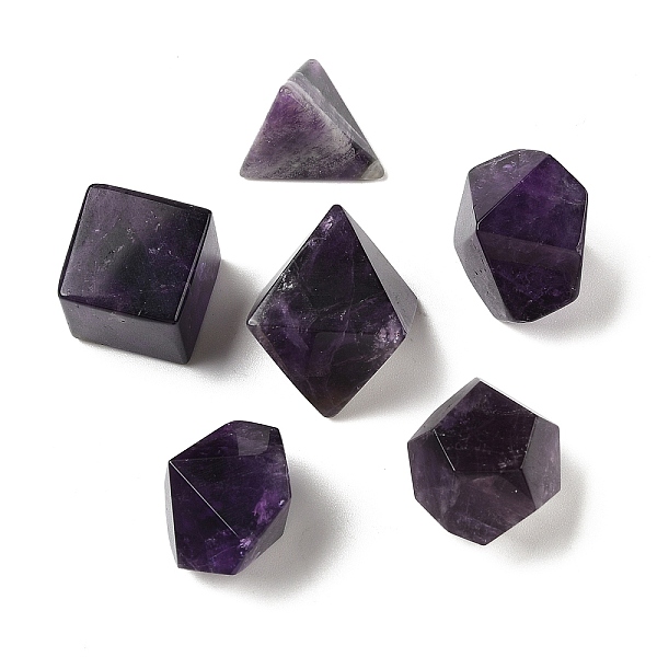 6Pcs Natural Amethy… - image