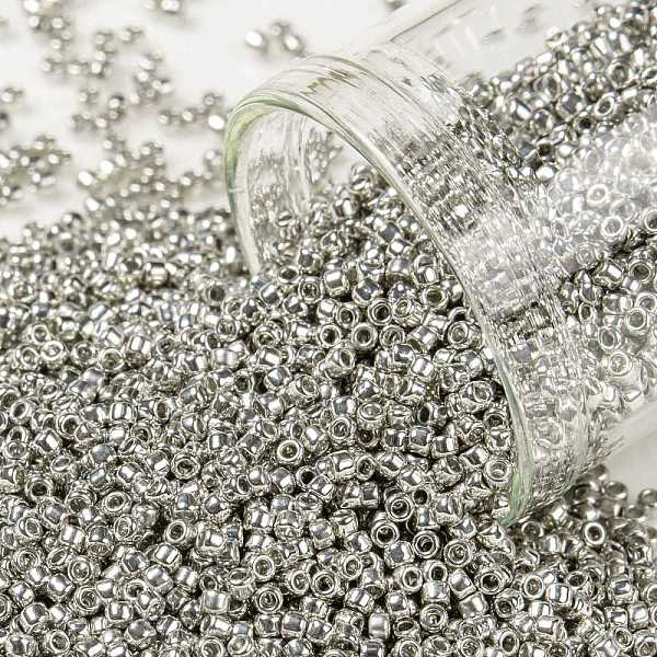 

PandaHall TOHO Round Seed Beads, Japanese Seed Beads, (714) Metallic Silver, 15/0, 1.5mm, Hole: 0.7mm, about 3000pcs/bottle, 10g/bottle...
