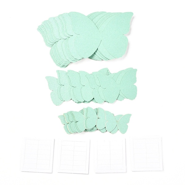 

PandaHall 3D Plastic Wall Stickers, with Adhesive Tape, for Home Living Room Bedroom Wall Decorations, Butterfly, Aquamarine..., Green