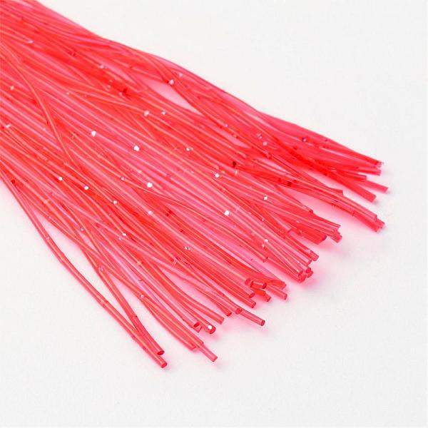 

PandaHall Elastic Crystal Thread, Round, Red, 0.5mm, about 0.94 yard(86cm)/strand, 950~1000strands/bundle TPU Round Red
