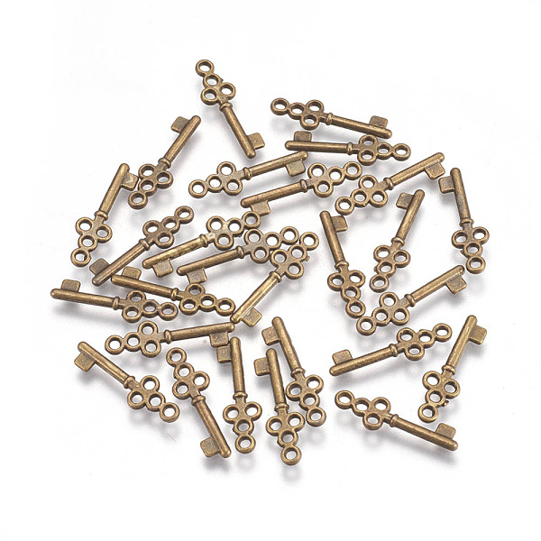 

PandaHall Tibetan Style Alloy Pendants, Lead Free and Cadmium Free, Antique Bronze, Skeleton Key, 7mm wide, 21.5mm long, hole: 1mm Alloy Key