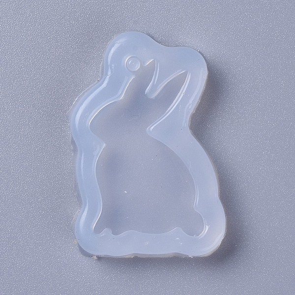 

PandaHall Bunny Pendant Silicone Molds, Resin Casting Molds, For UV Resin, Epoxy Resin Jewelry Making, Rabbit, White, 40x25x5mm, Hole: 2mm...