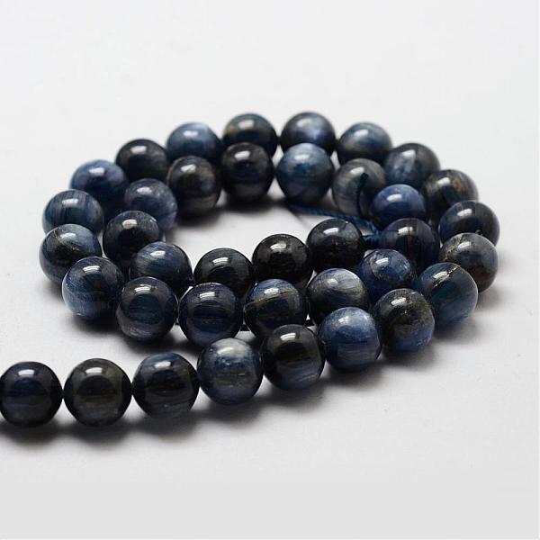 

PandaHall Natural Grade AB Kyanite/Cyanite/Disthene Round Bead Strands, 8mm, Hole: 1mm, about 50pcs/strand, 15.7 inch Kyanite Round