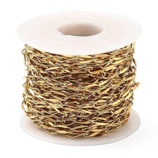 

PandaHall Ion Plating(IP) 304 Stainless Steel Link Chains, Golden, 56x46mm 304 Stainless Steel